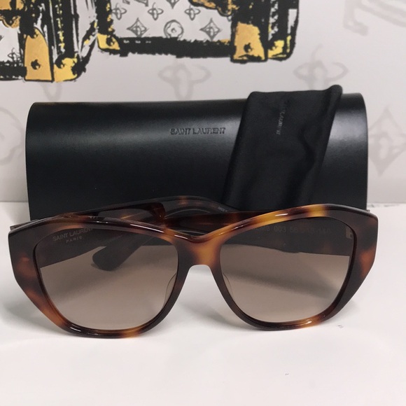 New Authentic Saint Laurent Havana SLM8 003 Sunglasses